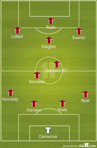 <p>Liverpool's greatest-ever XI</p><p>L